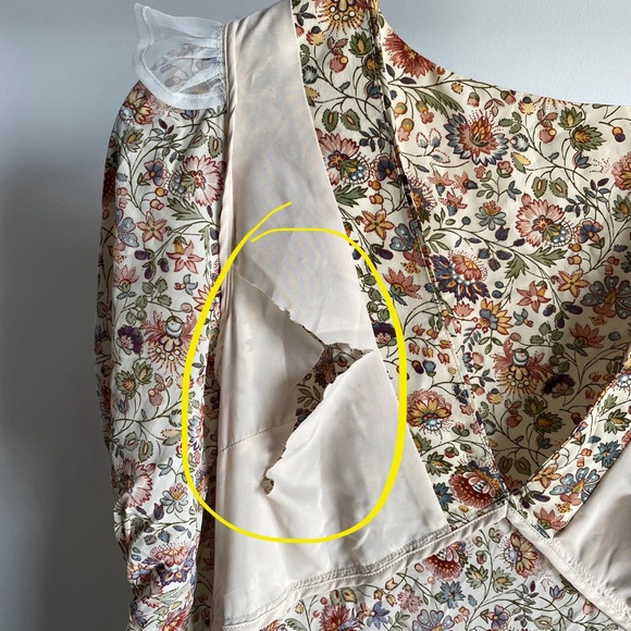 New Rhode Sienna Floral V-Neck Midi Dress in Palais Petal Sz 4 - Picture 11 of 15